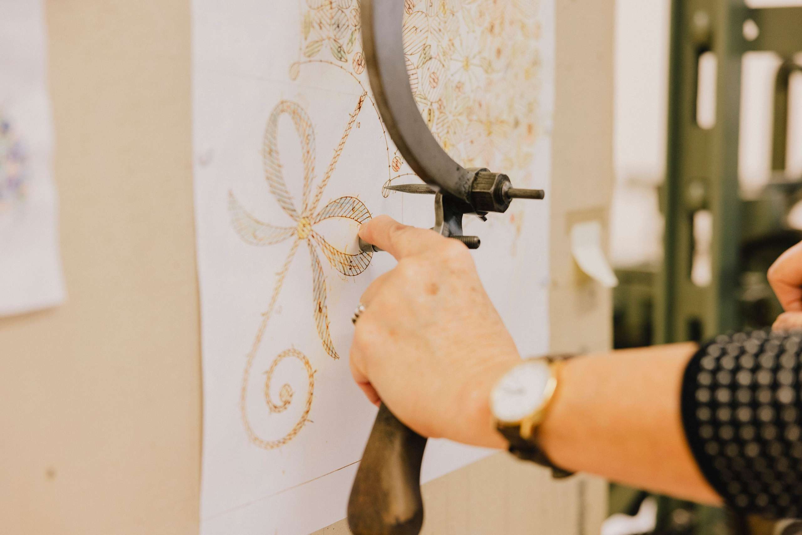 Handstickmaschine, Museum, St.Gallen, Stickerei, Textil, Textilland, Textilland Ostschweiz, Textilmuseum