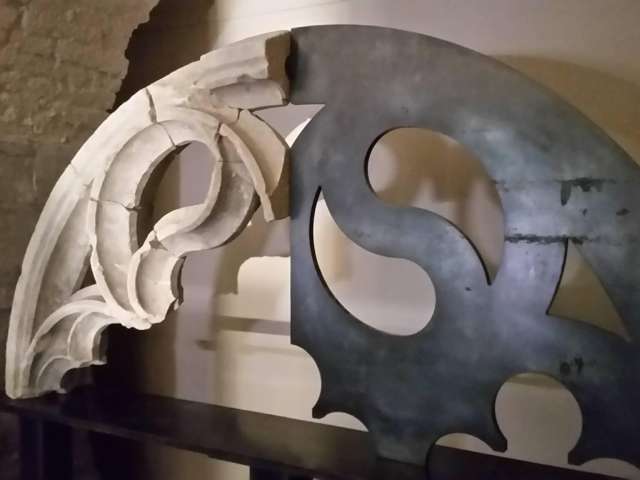 La cave voûtée de la bibliothèque de l'Abbaye